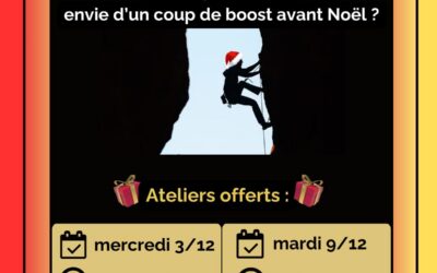 Évènement Atelier 1h30 : Entrepreneurs, envie d’un coup de boost avant Noël ?